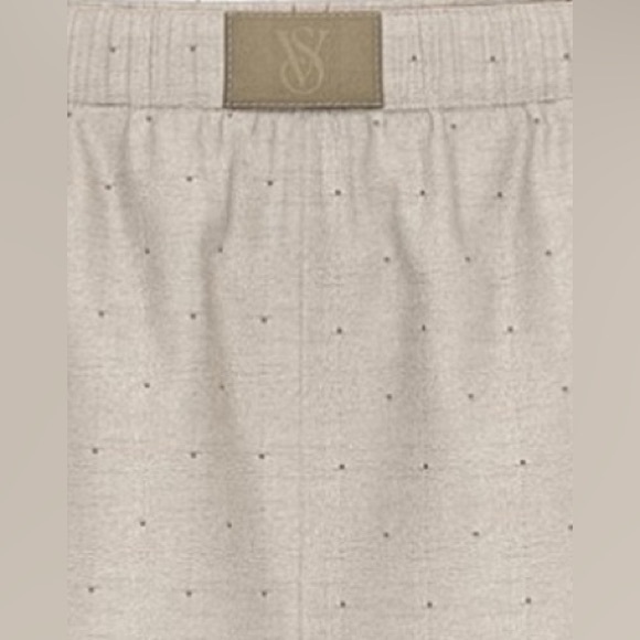 🤍 Loungewear Modal Cotton Short Pajama Set “Turtle Dove Herringbone” (beige) XL - Picture 8 of 16